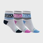 GSA SUPERCOTTON STRIPES KIDS Quarter Socks / 3Pack