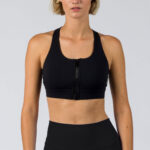 GSA Women's Athletic Racerback Bra with Zipper