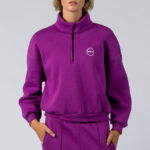 GSA Women's Supercotton Half Zip Crop Hoodie Fleece