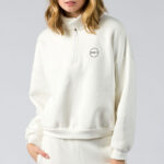 GSA Women's Supercotton Half Zip Crop Hoodie Fleece