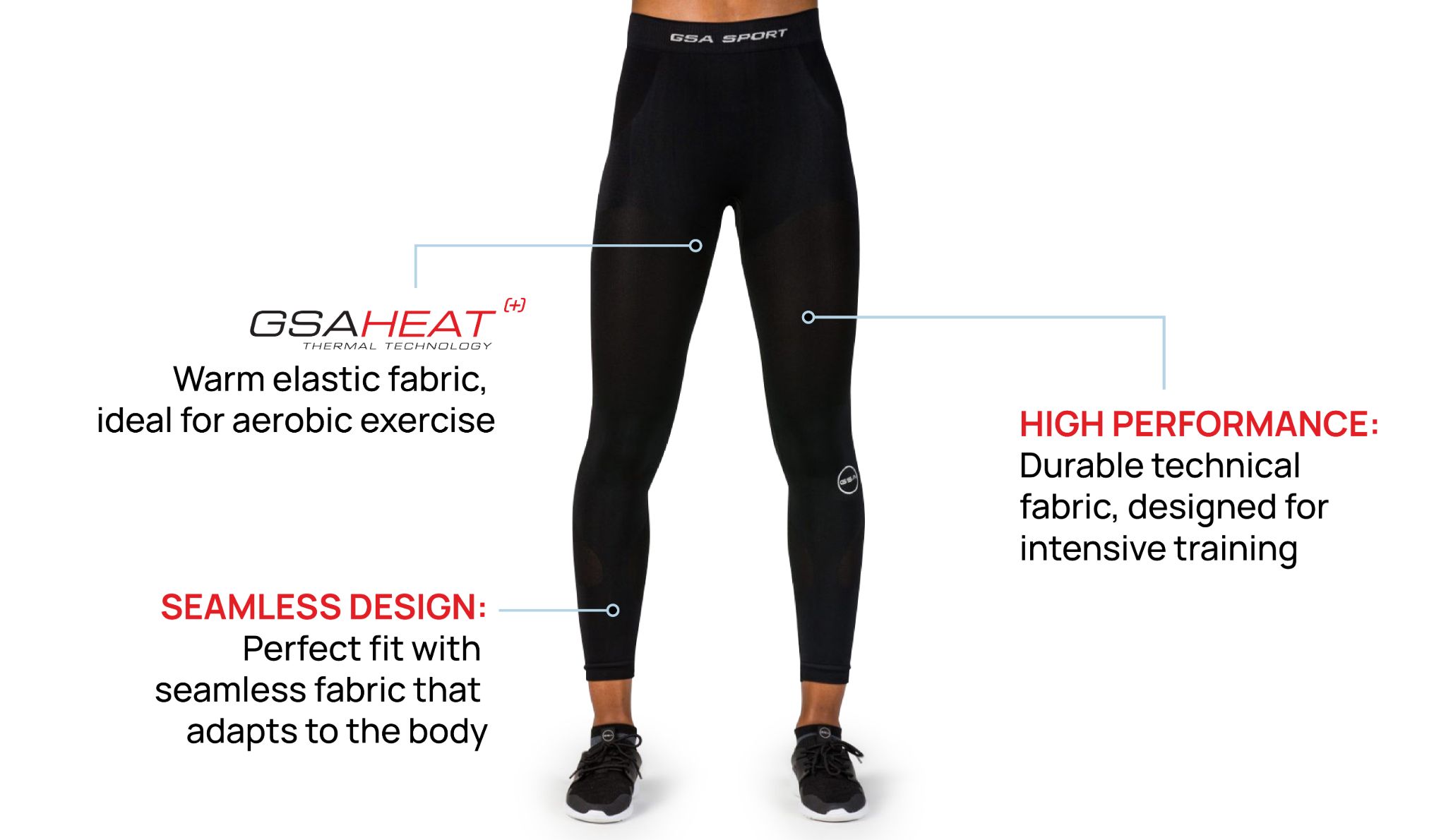 GSA Women's Seamless Thermal Leggings - GSA Sport