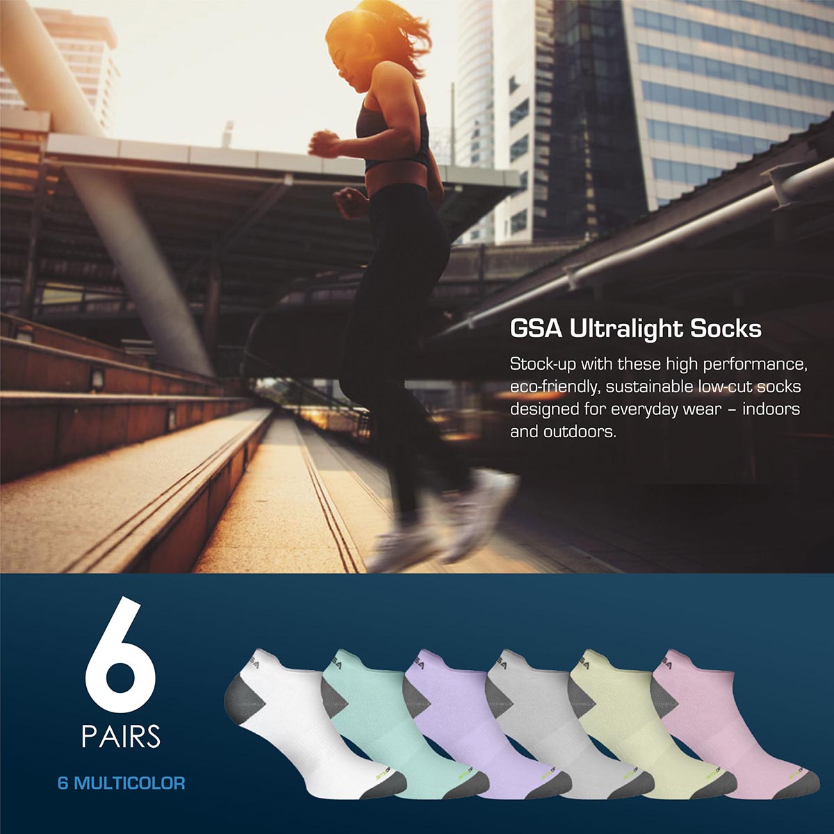 GSA ORGANICPLUS[+] 3616 Women's Ultralight Performance Low Cut Eco