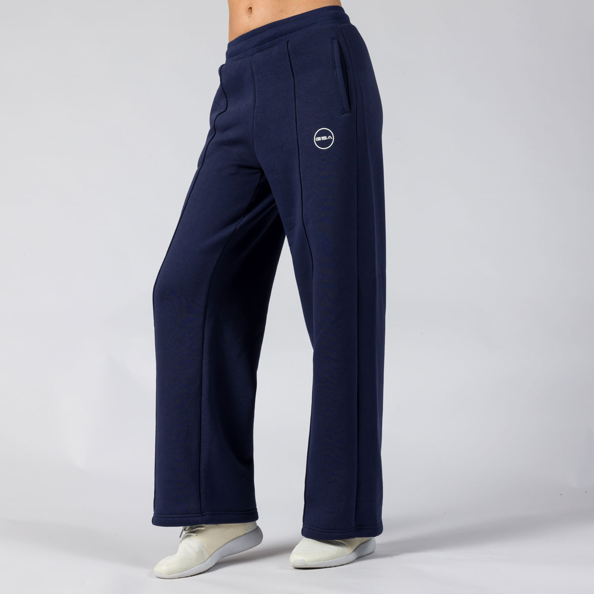 172395-INK-2 GSA Supercotton Women's Fleece Wide Leg Pants - Image 1