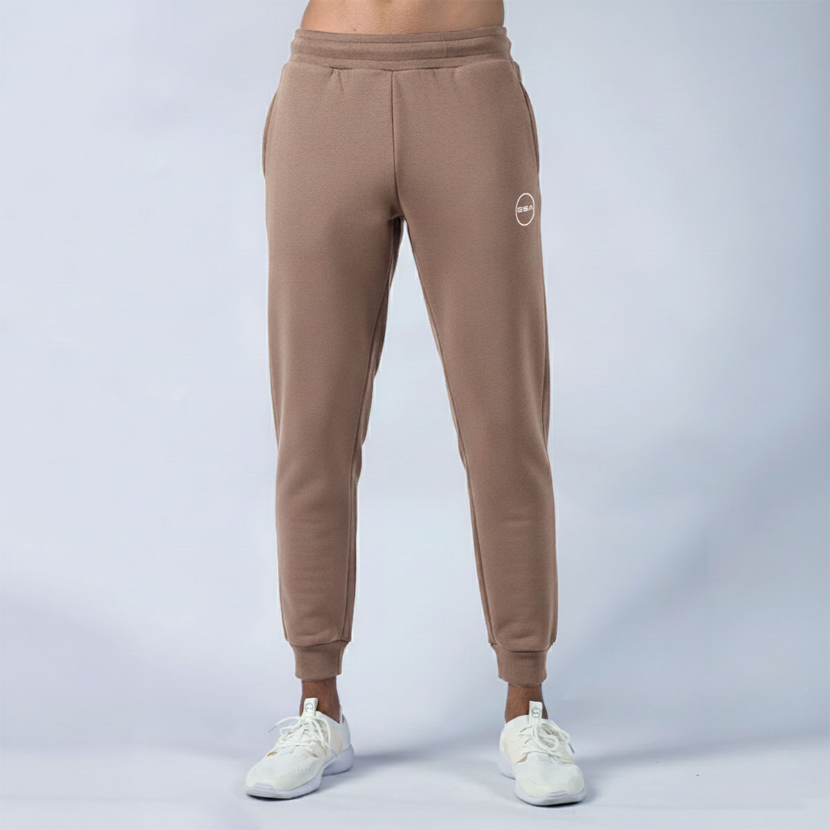 GA12507-BROWN-1 GSA Supercotton Men's Fleece Sweatpants Jogger - Image 1